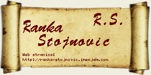 Ranka Stojnović vizit kartica